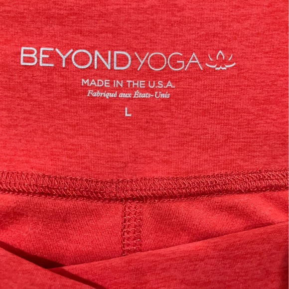 Beyond Yoga Spacedye Caught in the Midi High Waisted Legging Red Heather Large - Picture 8 of 10